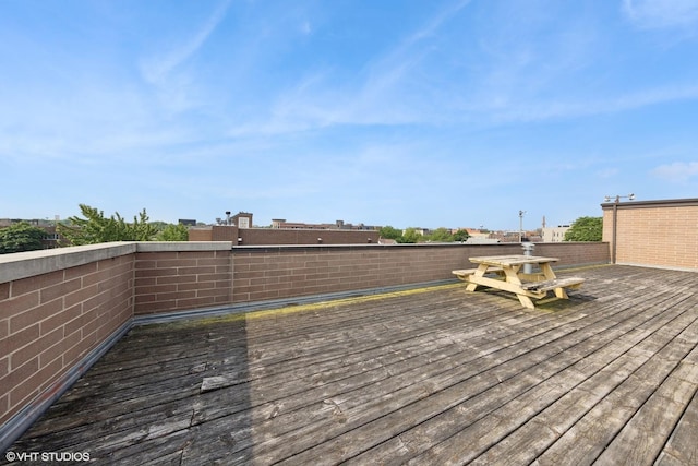 3252 N California Ave Unit 2, Chicago, IL 60618 - view of wooden terrace