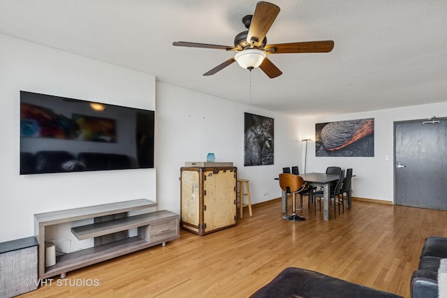 2144 N Lincoln Park W Unit 23B, Chicago, IL 60614 - living room with a ceiling fan and wood finished floors