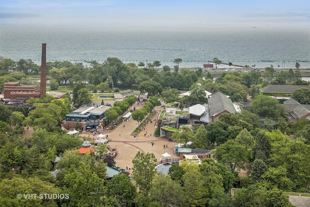 2144 N Lincoln Park W Unit 23B, Chicago, IL 60614 - aerial view of property and surrounding area with a nearby body of water