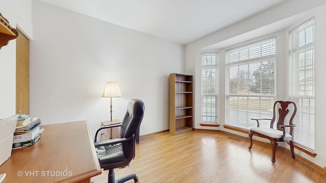 832 Veridian Way Unit 832, Cary, IL 60013 - office area featuring baseboards and wood finished floors