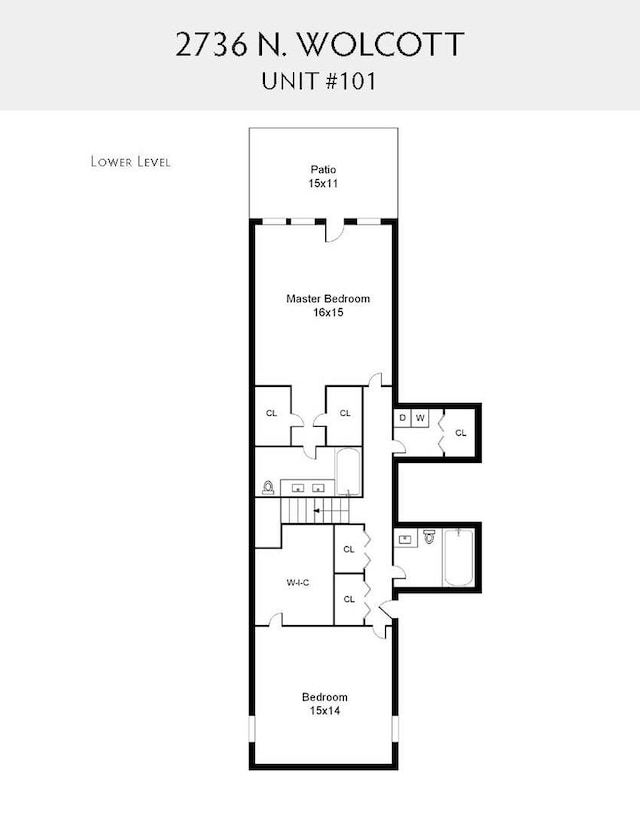 2736 N Wolcott Ave Unit 101, Chicago, IL 60614 - view of home floor plan