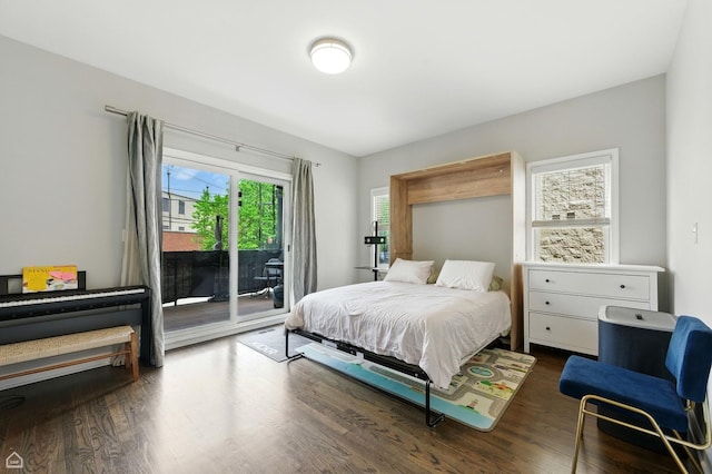 2736 N Wolcott Ave Unit 101, Chicago, IL 60614 - bedroom with access to exterior and wood finished floors