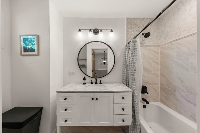 523 Kipling Ct, Wheaton, IL 60187 - full bath with shower / bath combo and vanity