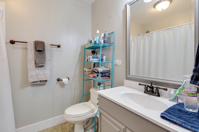 20760 N Florence Ave, Lincolnshire, IL 60069 - bathroom featuring vanity and tile patterned floors