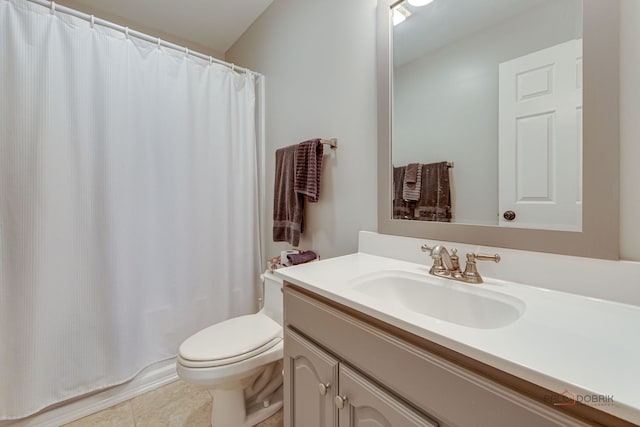 20760 N Florence Ave, Lincolnshire, IL 60069 - bathroom featuring vanity, tile patterned flooring, and shower / tub combo