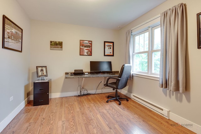 20760 N Florence Ave, Lincolnshire, IL 60069 - office space featuring baseboard heating and light wood-style floors