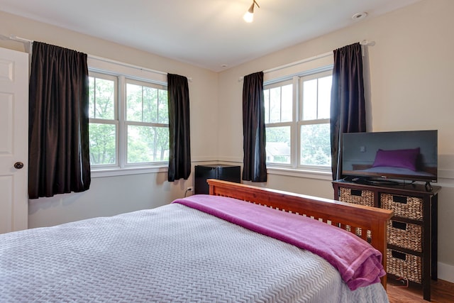 20760 N Florence Ave, Lincolnshire, IL 60069 - bedroom featuring multiple windows and wood finished floors