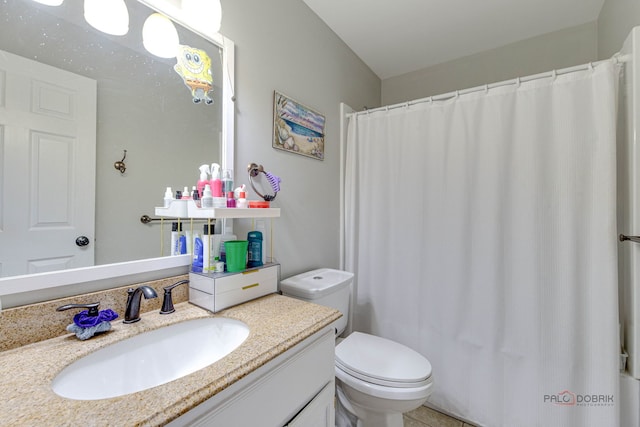 20760 N Florence Ave, Lincolnshire, IL 60069 - full bathroom with vanity and a shower with curtain