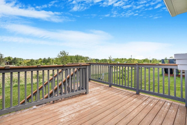 17035 Clover Dr, Orland Park, IL 60467 - wooden deck with a lawn