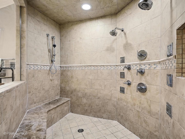 22 Yorkshire Woods, Oak Brook, IL 60523 - bathroom featuring tiled shower and recessed lighting