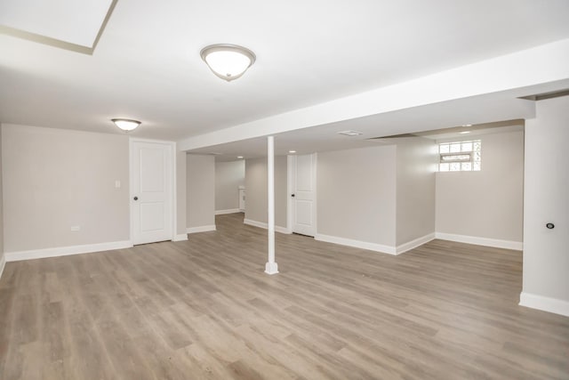 2101 W 82nd Pl, Chicago, IL 60620 - basement featuring light wood-style floors