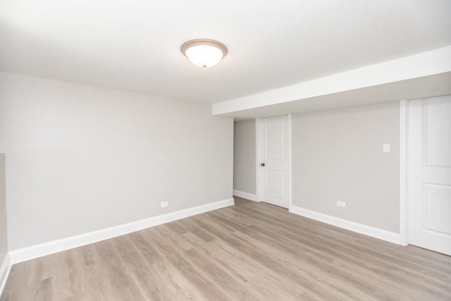 2101 W 82nd Pl, Chicago, IL 60620 - finished basement featuring light wood-type flooring and baseboards