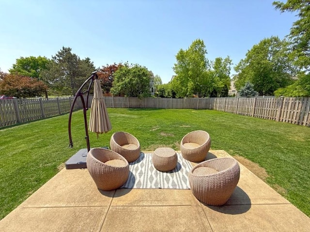 1860 Dorchester Ave, Algonquin, IL 60102 - fenced backyard featuring a patio area