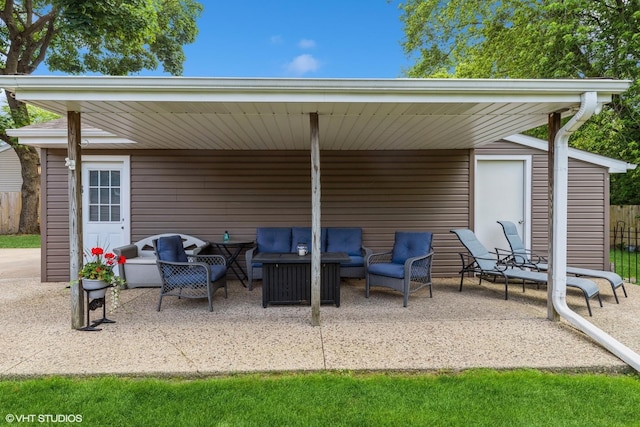 30300 N E End Ave, Libertyville, IL 60048 - view of patio with an outdoor living space