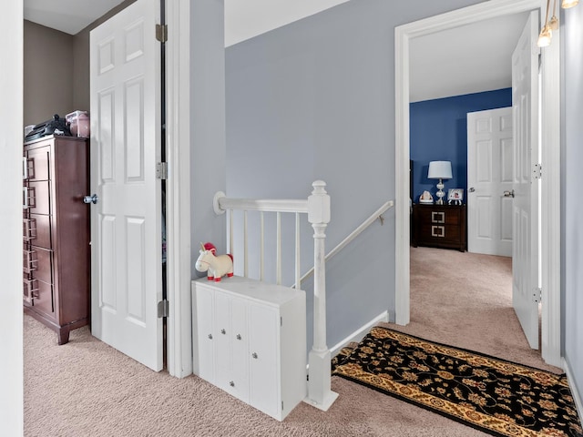 1597 Plum Tree Ln, Aurora, IL 60504 - corridor featuring carpet flooring and an upstairs landing