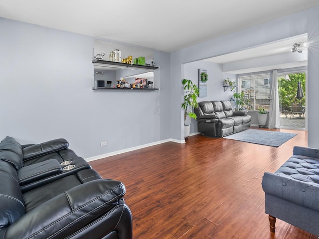 1597 Plum Tree Ln, Aurora, IL 60504 - living area featuring wood finished floors and baseboards
