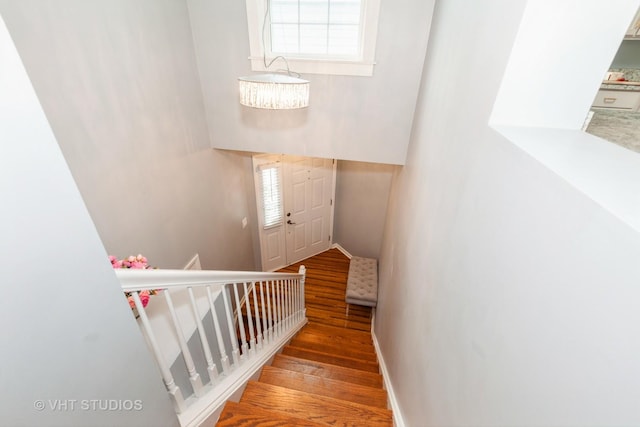 1190 Harbor Ct Unit 1190, Glendale Heights, IL 60139 - stairs with wood finished floors and baseboards