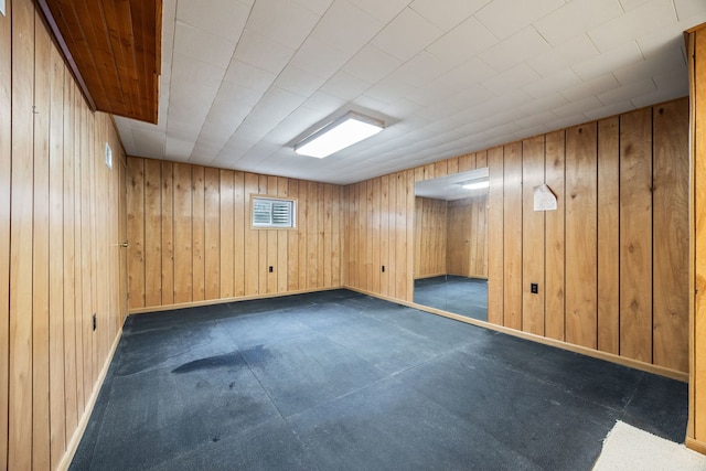 3112 Cedar Ter, Island Lake, IL 60042 - unfurnished room featuring wooden walls and baseboards