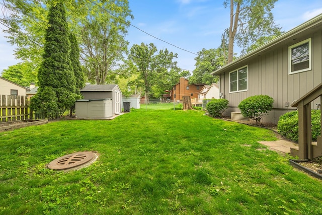 3112 Cedar Ter, Island Lake, IL 60042 - fenced backyard with a storage unit