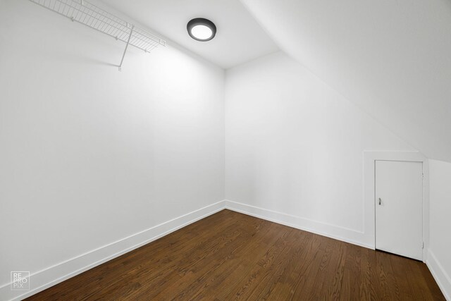 3800 W 82nd St, Chicago, IL 60652 - spacious closet featuring vaulted ceiling and dark wood-style flooring