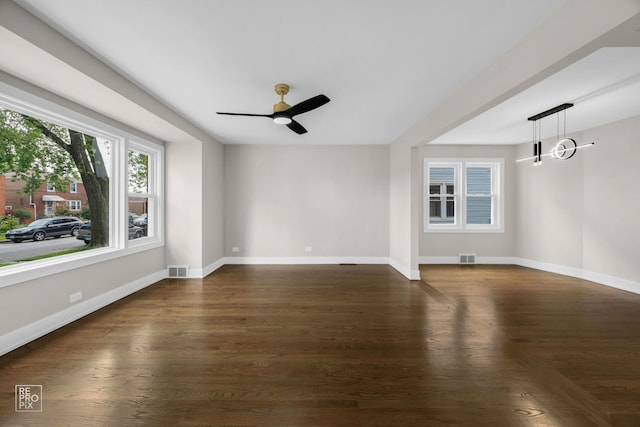 3800 W 82nd St, Chicago, IL 60652 - unfurnished room with a ceiling fan and wood finished floors