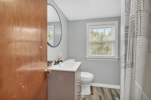31330 S Seltzer Rd, Wilmington, IL 60481 - bathroom featuring vanity, healthy amount of natural light, and wood finished floors