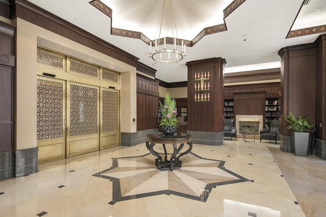 21 E Huron St Unit 4701, Chicago, IL 60611 - lobby featuring ornamental molding and recessed lighting
