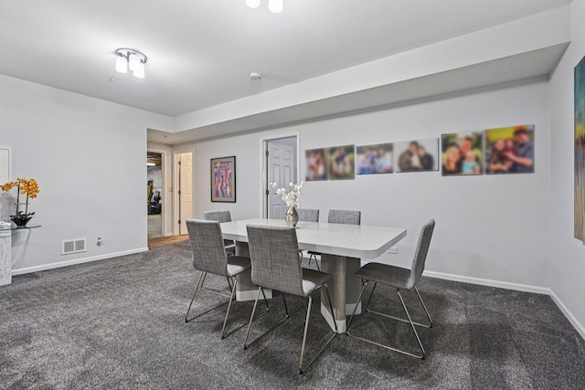 1845 Avon Dr, Hoffman Estates, IL 60192 - dining room with dark carpet and baseboards