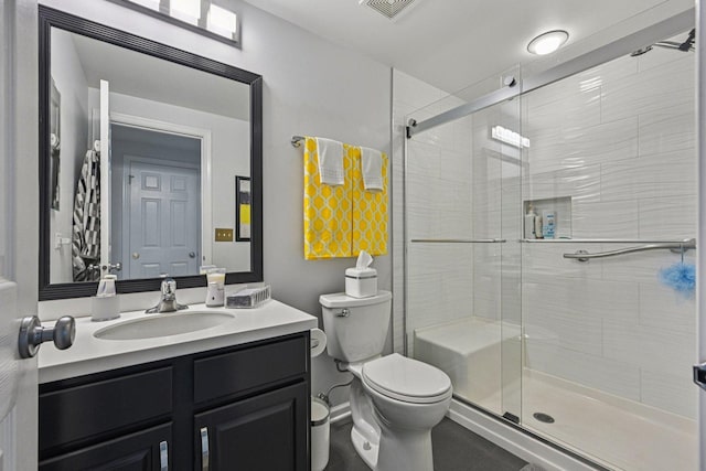 1845 Avon Dr, Hoffman Estates, IL 60192 - bathroom featuring vanity and a stall shower