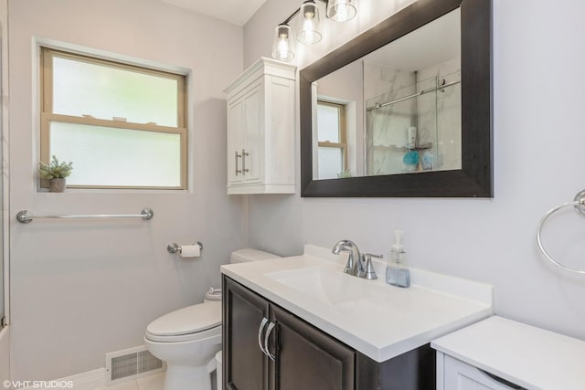127 Elm St, Glenview, IL 60025 - full bathroom with a shower with shower door and vanity