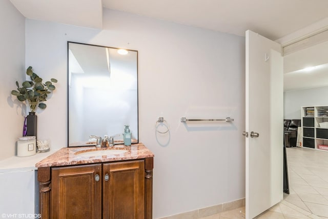 127 Elm St, Glenview, IL 60025 - bathroom featuring tile patterned flooring and vanity