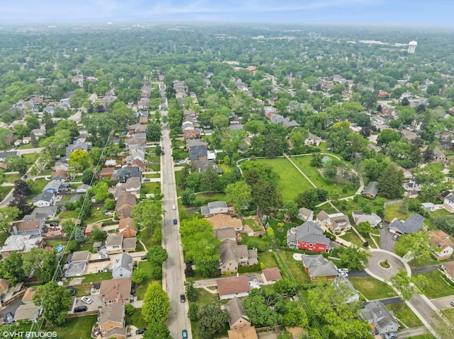127 Elm St, Glenview, IL 60025 - aerial view of property and surrounding area featuring nearby suburban area