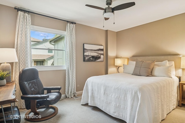 884 Bristol Dr Unit 0, Barrington, IL 60010 - bedroom with carpet floors and a ceiling fan