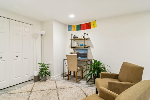 884 Bristol Dr Unit 0, Barrington, IL 60010 - office area with baseboards and recessed lighting