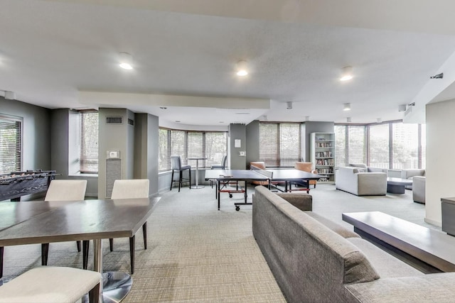 400 N La Salle Dr Unit 1607, Chicago, IL 60654 - dining area featuring light colored carpet and recessed lighting
