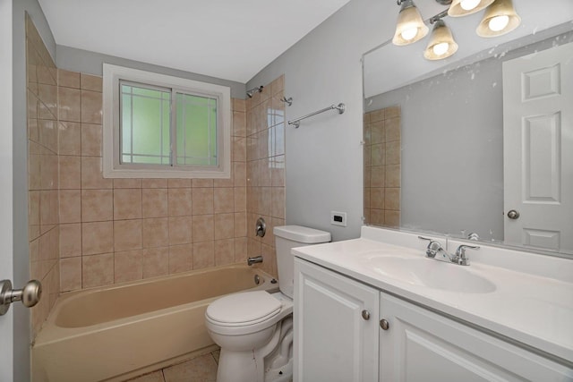 3701 176th St, Country Club Hills, IL 60478 - full bath featuring vanity, bathtub / shower combination, and tile patterned flooring