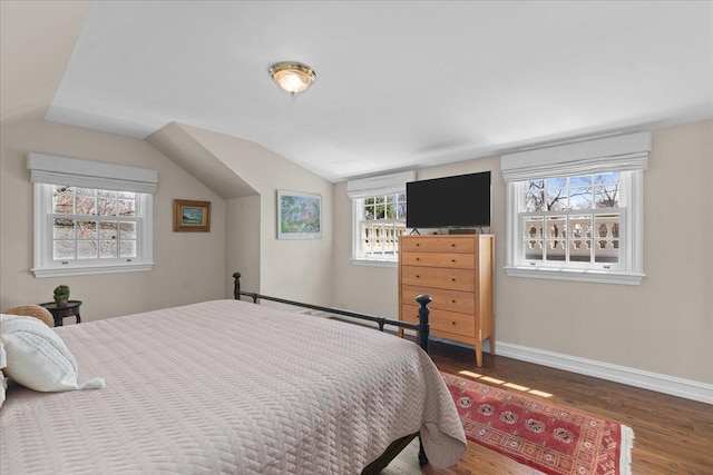 1300 Hackberry Ln, Winnetka, IL 60093 - bedroom featuring wood finished floors and lofted ceiling