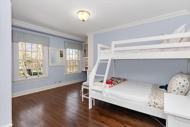 1300 Hackberry Ln, Winnetka, IL 60093 - bedroom featuring ornamental molding and wood finished floors