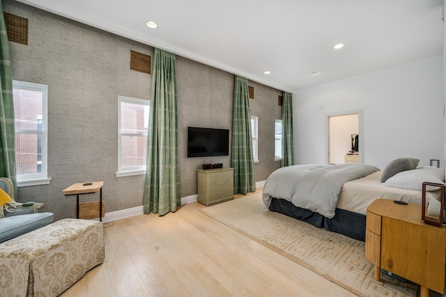824 W Armitage Ave Unit 2Cd, Chicago, IL 60614 - bedroom with wood finished floors and recessed lighting