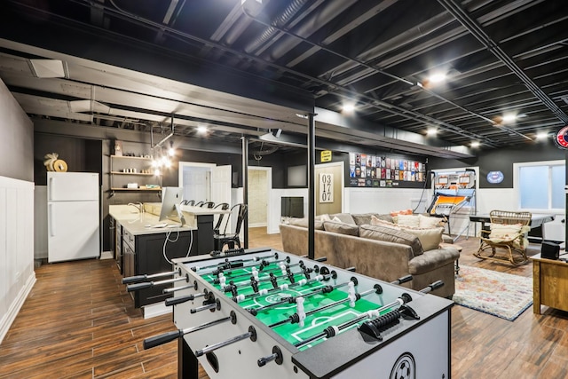 51 Mitchell Cir, Wheaton, IL 60189 - recreation room with wood finished floors
