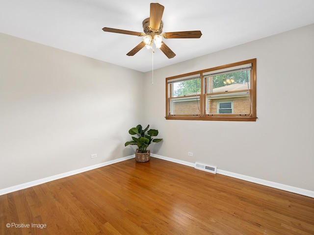 4220 Maple Ave, Brookfield, IL 60513 - spare room with wood finished floors and ceiling fan