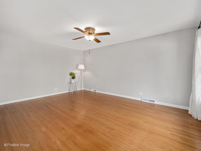 4220 Maple Ave, Brookfield, IL 60513 - empty room with a ceiling fan and light wood-style floors