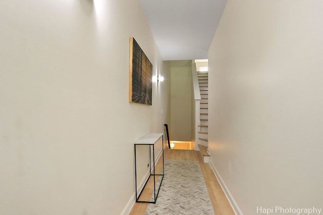 358 W Huron St Unit B, Chicago, IL 60654 - corridor with light wood finished floors and baseboards