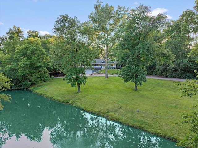 13302 Archer Ave, Lemont, IL 60439 - view of grassy yard with a water view