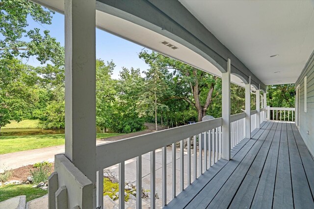 13302 Archer Ave, Lemont, IL 60439 - wooden deck with view of scattered trees