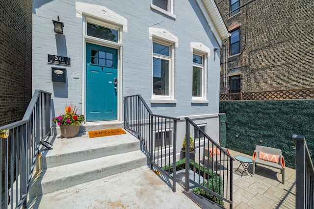2012 W Charleston St, Chicago, IL 60647 - view of exterior entry featuring brick siding