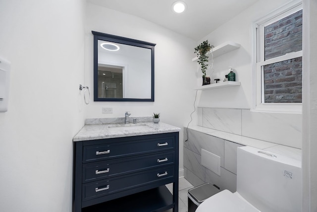 2012 W Charleston St, Chicago, IL 60647 - bathroom with vanity and toilet