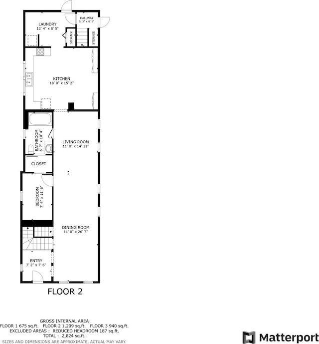 2012 W Charleston St, Chicago, IL 60647 - view of room layout
