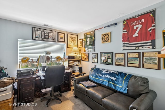 390 W Mahogany Ct Unit 606, Palatine, IL 60067 - home office with carpet floors