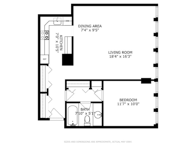 100 E Walton St Unit 40A, Chicago, IL 60611 - view of home floor plan